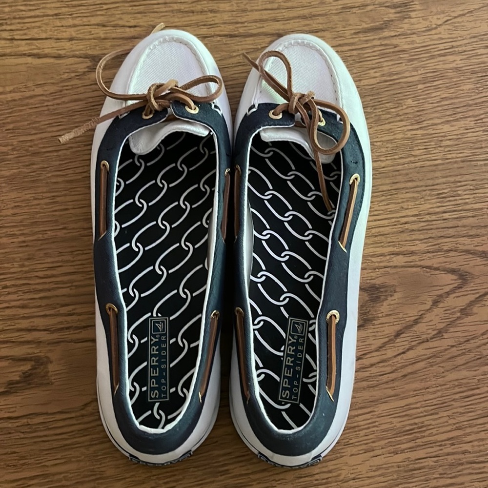 Women’s Sperry  White and Navy